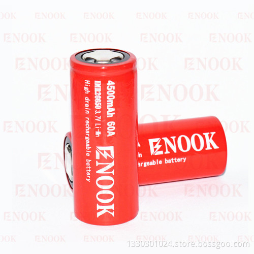 enook battery enook 26650 4500mAh 60A IMR 26650 rechargeable li-ion battery 26650 lithium battery 26650 battery 60amp for vaping